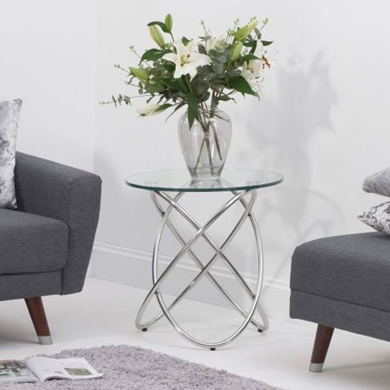 Dina Glass Lamp Table