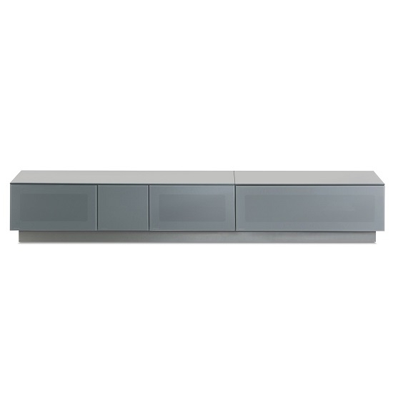 Element Extra Large Tv Stand In Grey With Glass Door