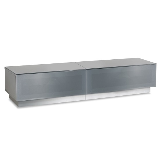 Element Large Tv Stand In Grey With Glass Door