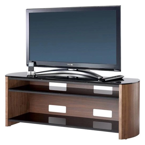 Finewoods Large Wooden Tv Stand In Walnut