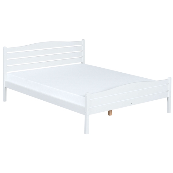 Foshan Wooden Double Bed In White