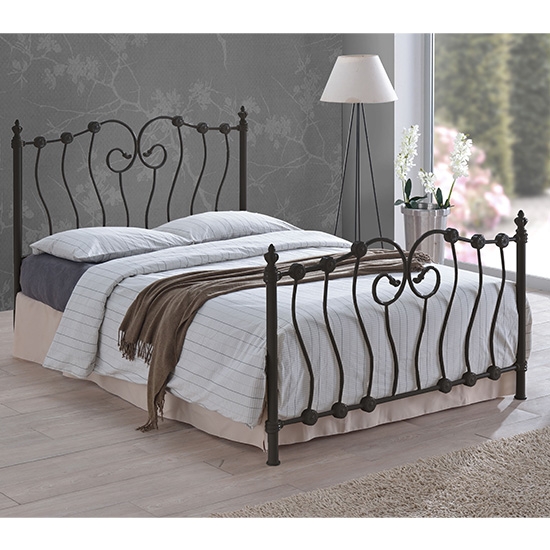 Inova Metal Single Bed In Black