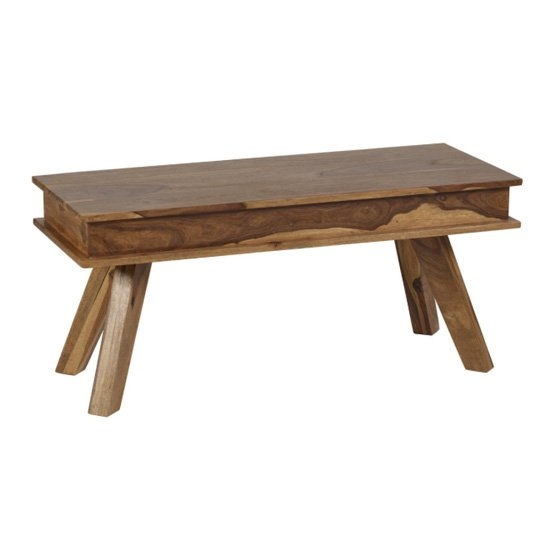 Jodhpur Wooden Dining Bench In Natural Sheesham