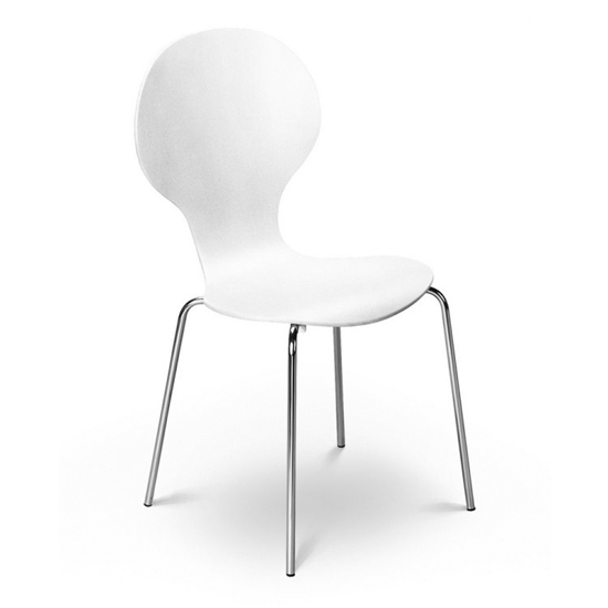 Keeler Wooden Dining Chair In White