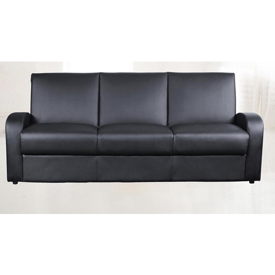 Kimberly Leather Sofa Bed In Black