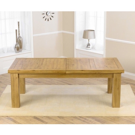 Laurent Wooden Rectangular Dining Table In Oak