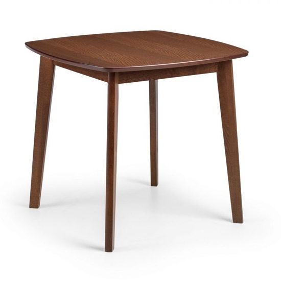 Lennox Square Wooden Dining Table In Walnut