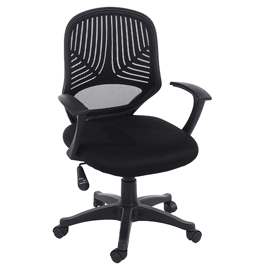 Loft Black Mesh Back Home Office Chair With Black Base