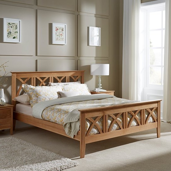 Maiden Wooden King Size Bed In Oak