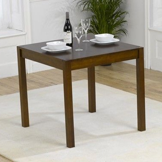 Marbella Small Wooden Dining Table In Dark Oak