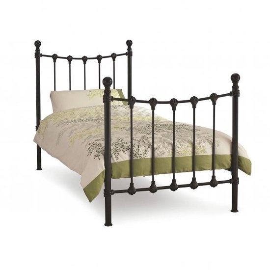 Marseilles Metal Single Bed In Black