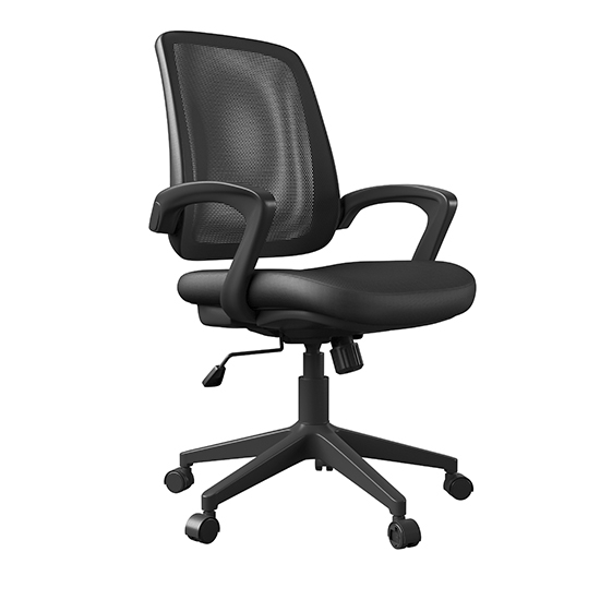 Marvin Mesh Fabric Adjustable Home And Office Chair In Black