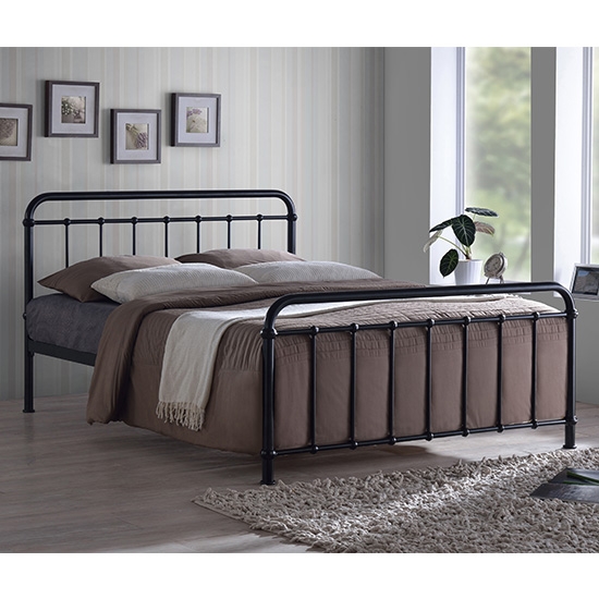 Miami Metal Double Bed In Black