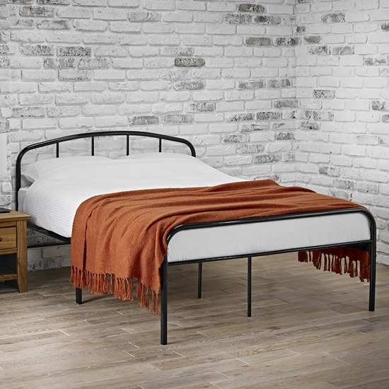 Milton Metal Double Bed In Black