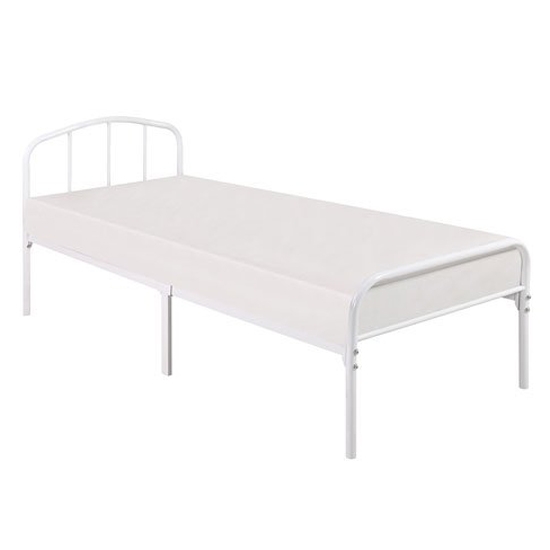 Milton Metal Single Bed In White