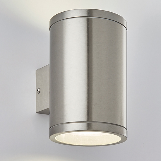 Nio 2 Led Lights Wall Light In Brushed Stainless Steel
