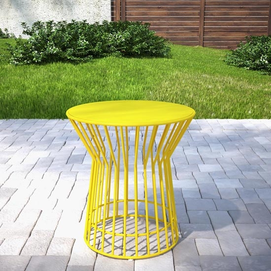 Novogratz Roberta Side Table In Yellow