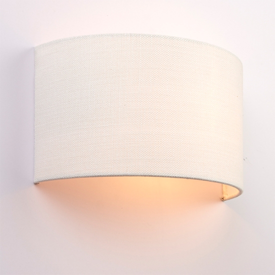 Obi Vintage White Polyester Cotton Wall Light In Vintage White