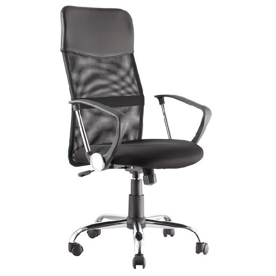 Orlando Mesh Fabric Seat Office Chair In Black