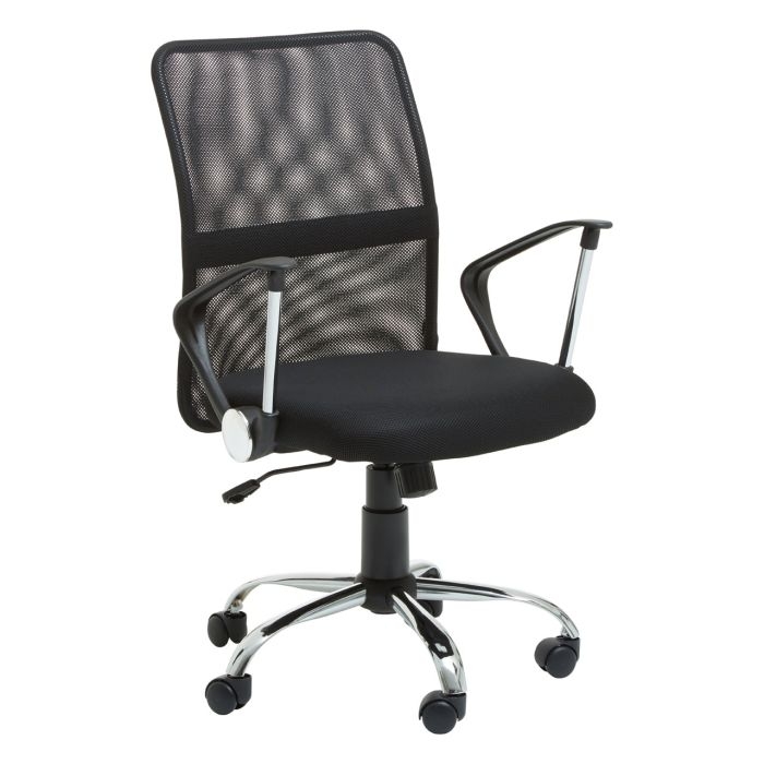 Otena Fabric Upholstered Home And Office Chair In Black