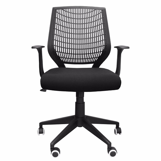 Pace Fabric Hard Backed Office Chair In Black