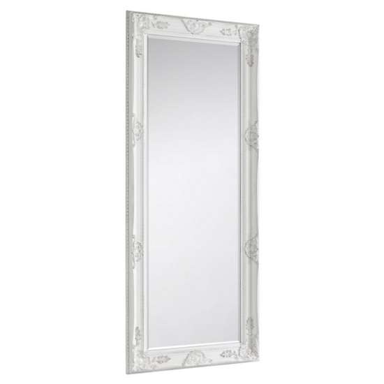 Palais Large Lean To Dress Mirror In Matt White