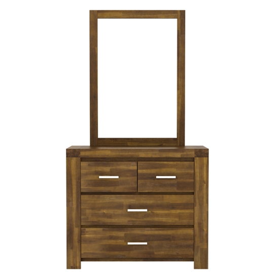 Parkfield Wooden Dressing Table In Acacia With 4 Drawers