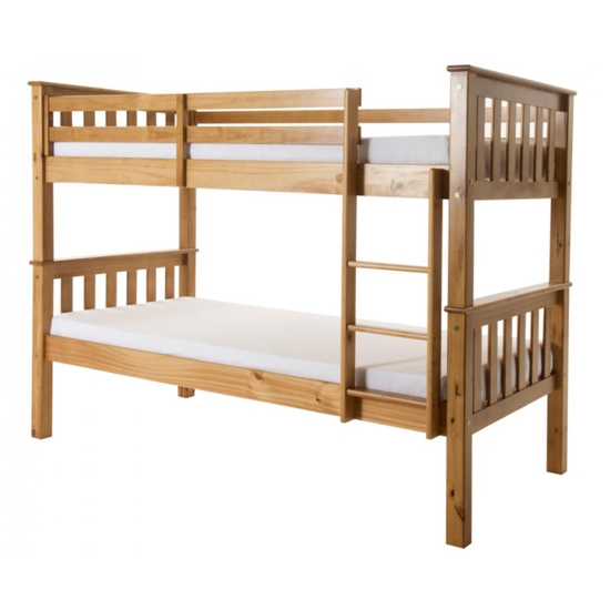 Porto Wooden Bunk Bed In Pine