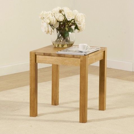 Promo Wooden Lamp Table In Oak