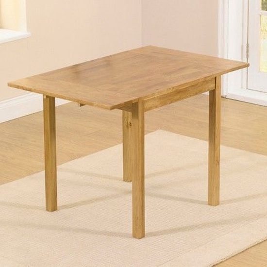 Promo Rectangular Extending Wooden Dining Table In Oak