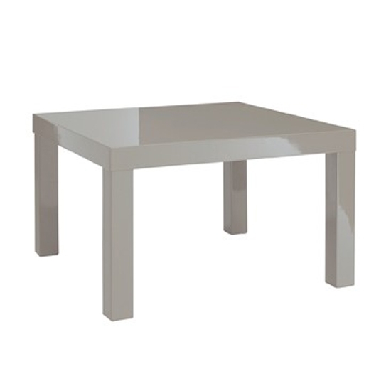 Puro Wooden Lamp Table In Stone High Gloss