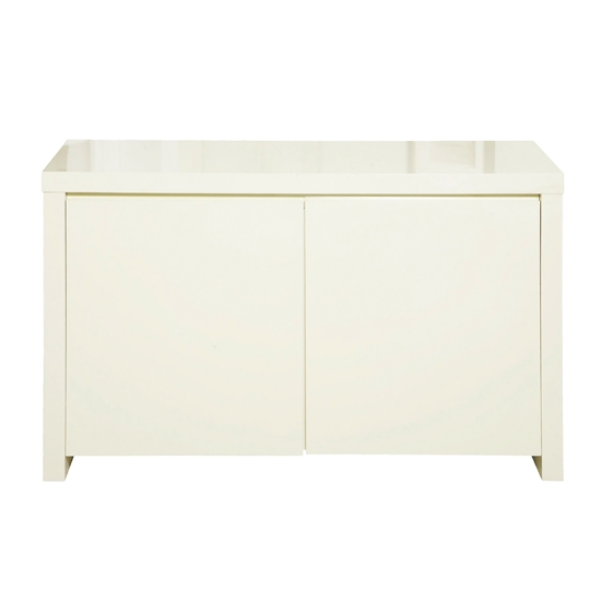 Puro Wooden Sideboard In Cream High Gloss With 2 Doors