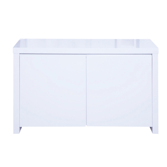 Puro Wooden Sideboard In White High Gloss With 2 Doors