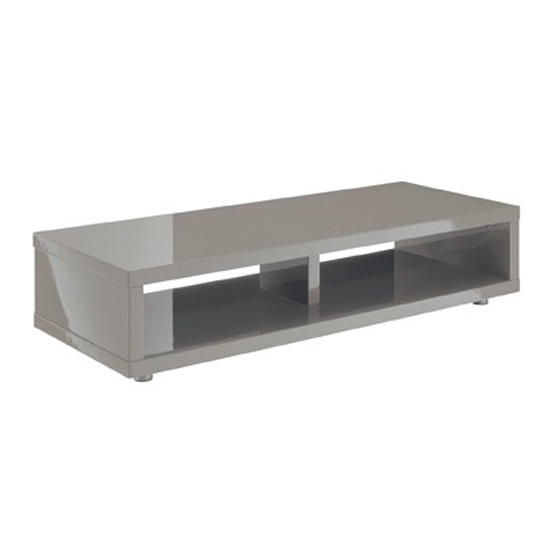 Puro Wooden Tv Stand In Stone High Gloss