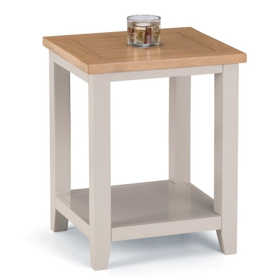Richmond Wooden Lamp Table In Elephant Grey