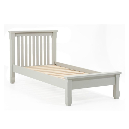 Sandringham Wooden Single Bed In Grey