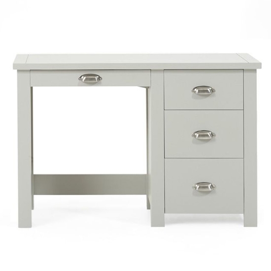 Sandringham Single Pedestal Dressing Table In Grey