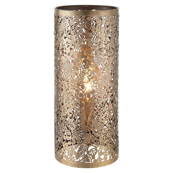 Secret Led Garden Table Lamp In Antique Brass