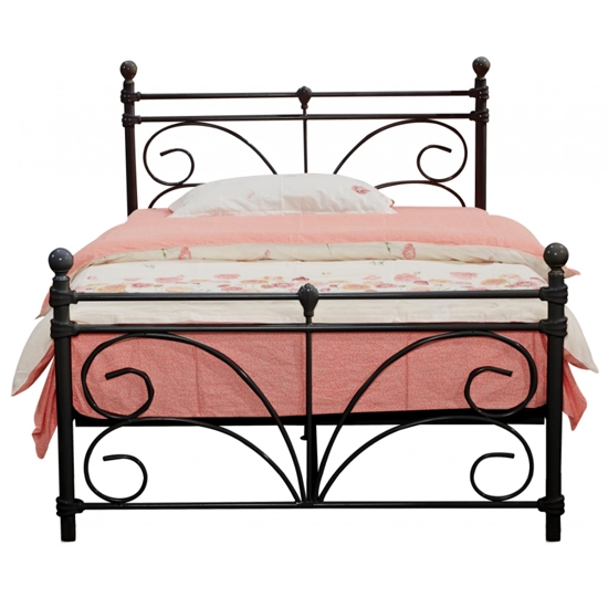 Separo Metal Double Bed In Black