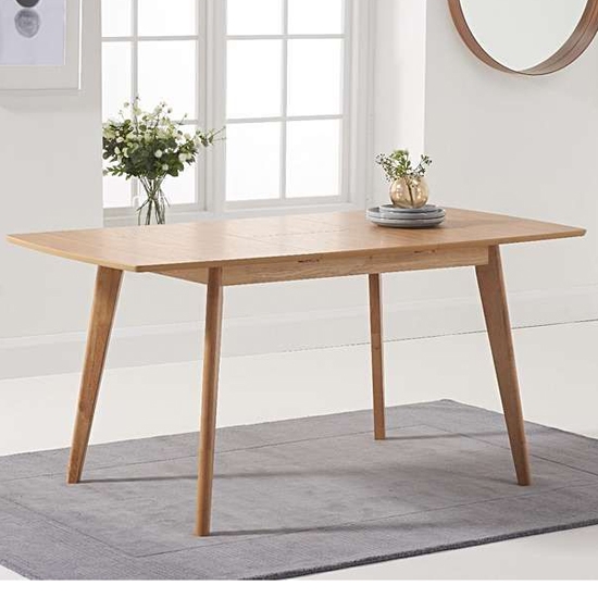 Seth Extending Wooden Dining Table In Oak