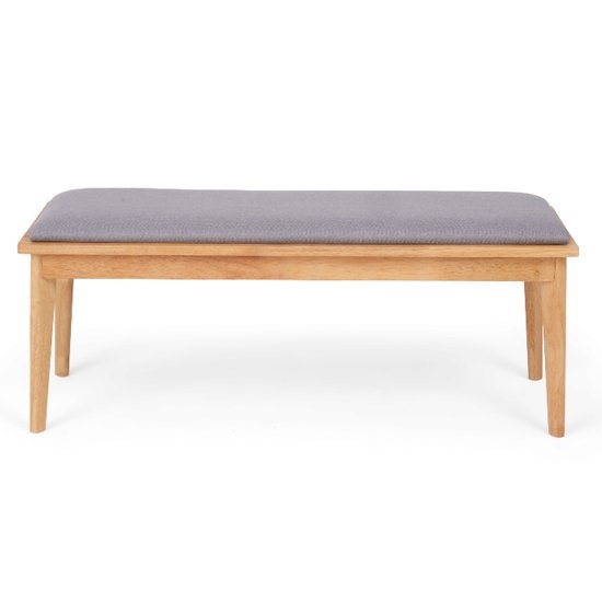 Seth Large Dining Bench In Grey And Oak