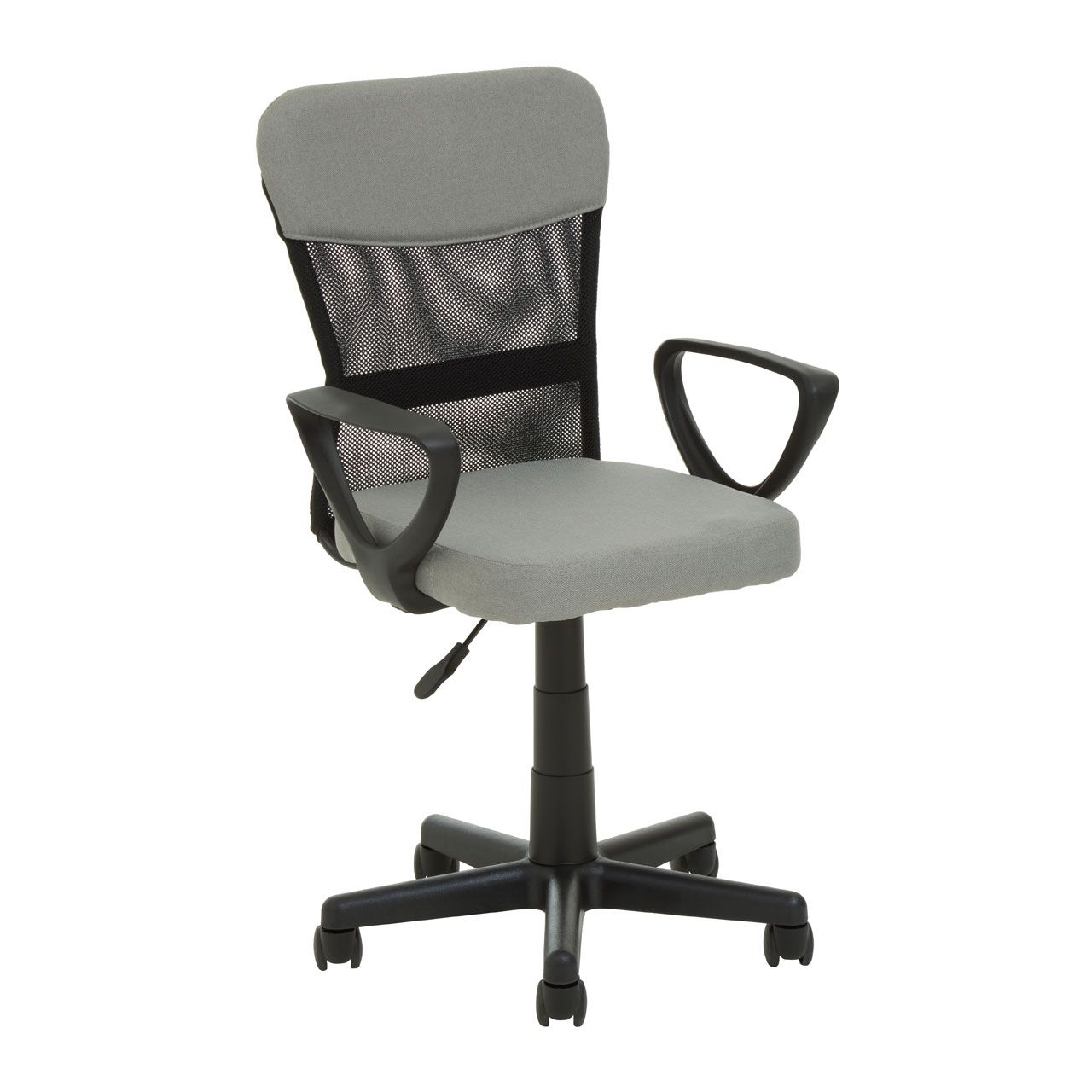 Stratford Polystyrene Swivel Home And Office Chair In Grey And Black