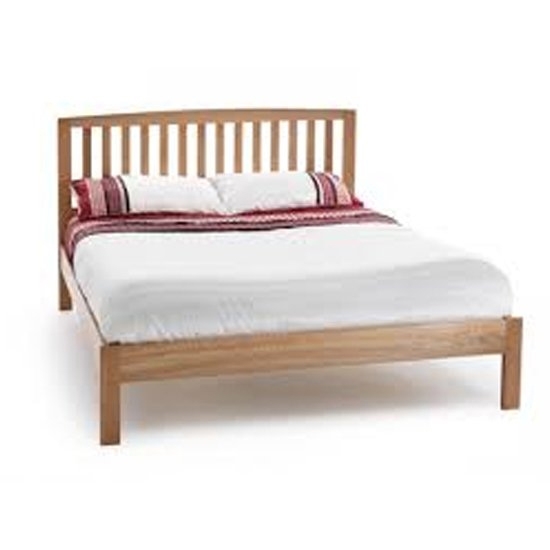 Thornton Small Wooden Double Bed In Oak