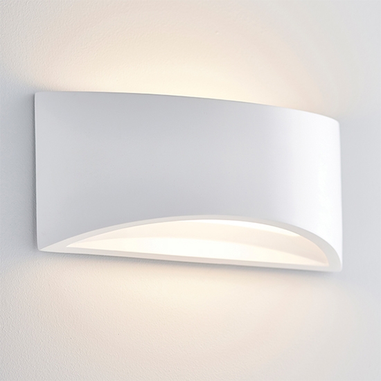Toft Led Wall Light In Smooth White