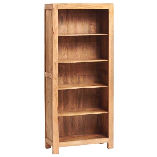 Toko Large Wooden Open Bookcase In Light Mango