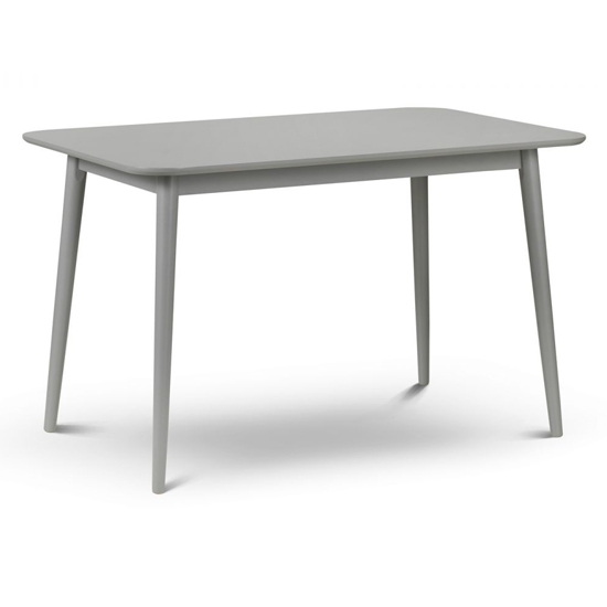 Torino Lunar Wooden Dining Table In Grey