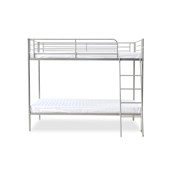 Torquay Metal Bunk Bed In Silver