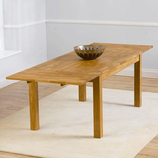 Verona Rectangular Medium Wooden Dining Table In Oak