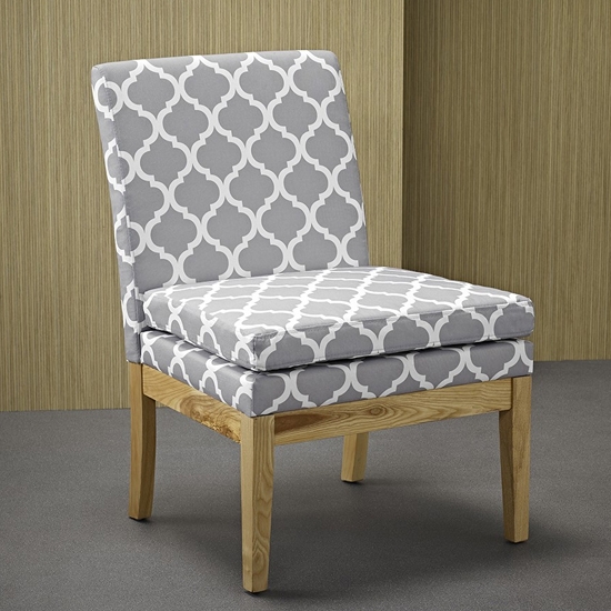 Victor Patterned Fabric Dining Chair