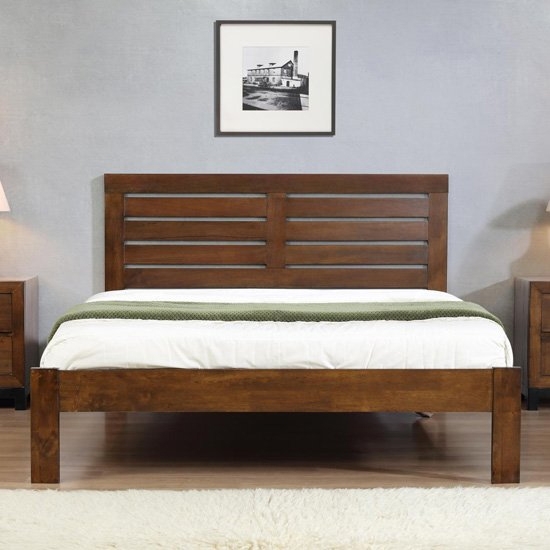 Vulcan Wooden Single Bed In Rustic Oak